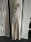 ABS Formal Gown, Ivory Satin, Gatsby, Sz  8