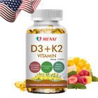 120Cpas For Immunity & Heart Health Vitamin D3 (10000 iu) +K2 (200 MCG) Capsules