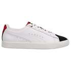 Puma Clyde Global Futurism Lace Up  Mens White Sneakers Casual Shoes 385298-01
