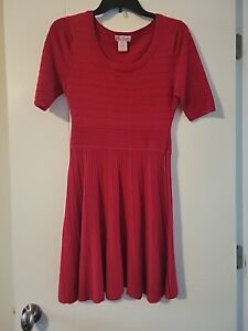 Candie's Medium Red Sweater Dress