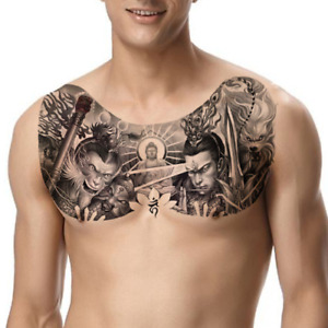Temporary Tattoos for Men Shoulder Tattoos Large Chest Body  Sticker Waterproof