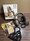 Vintage Koss K/6A Over Ear Adjustable  Headphones Brown Tested.