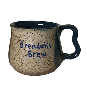 New ListingSigned Art Pottery Coffee Mug, Brendan's Brew, Drip Glaze Home Decor CBE '04 Cup