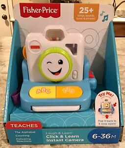 Fisher-Price Laugh & Learn Click & Learn Instant Camera Musical Infant Toy NIB