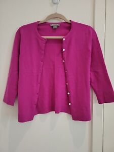 Ann Taylor Cashmere Cardigan Pink Has FLAWS Size XS