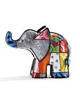 Romero Britto Mini/ Miniature 3D Figurine- Elephant With Long Trunk