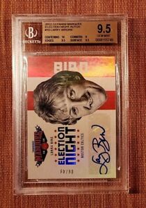 2012 Panini Marquee Election AUTO #10 Larry Bird Basketball Card BGS 9.5 /49