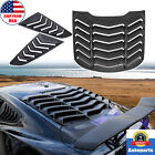 Rear & Side Window Louvers for Ford Mustang 2015-2023 GT Lambo Style Matte Black (For: 2021 Shelby GT500)