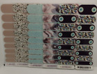 Jamberry Nail Wraps Full Sheets Halloween Eyes - Beige Green Blue Lot of 5