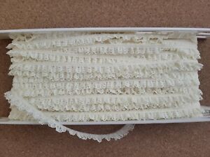 New ListingApprox 30 Yards Vintage Sew Easy Mini Ruffle Lace Creamy White Sewing Crafts