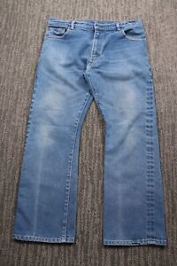 Levi's Men Jeans 38x28 Blue Denim Slim Boot Classic Pants Western Original