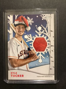 New Listing2021 RARE Topps Holiday Kyle Tucker Player Worn Santa Hat Relic # 19/75 Braves