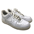 Nike Air Force 1 '07 White Leather Sneaker Mens 11 Laced Gym Shoes Low Top