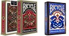 2 Deck Set Bicycle Vintage DRAGON BACK 1 GOLD & 1 BLUE Playing Cards Double Back
