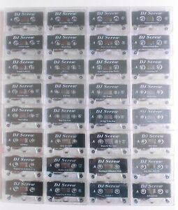 Lot of 32 DJ Screw Clear Cassette Tapes Screwed Up Click Houston Rap SUC