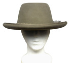 VTG Stetson 3X XXX Beaver Cowboy Rancher Hat Brown - 7 3/8 Size Snake Skin Band