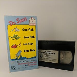 Dr. Seuss VHS One Fish Two Fish Red Fish Blue Fish PLUS Triple Feature Classics
