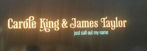 Carole King + James Taylor JUST CALL OUT MY NAME DVD Ships Free 24 hrs