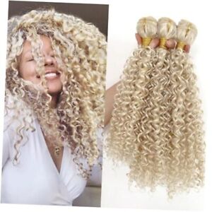 Afro Kinky Curly Synthetic Hair Weave 3 Bundles 18 20 22 Inches 18