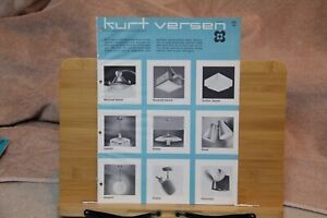 Kurt Versen Contemporary Lighting Englewood NJ Brochure 4pp Vintage MCM Circ 64'