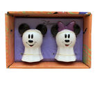Disney Halloween Mickey Mouse & Minnie Mouse Ghost Salt and Pepper Shakers New