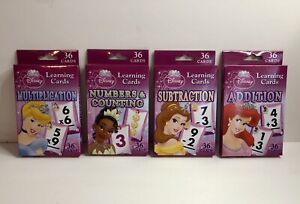 Disney Princess Learning Flash Cards Set Of 4