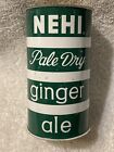 Vintage NEHI Pale Dry Ginger Ale Steel Flat Top Can, Factory Defect.
