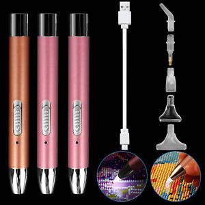 Diamond Painting Tools Point Drill Pen DIY LED Light Embroidery USB Rechargeable