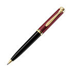 Pelikan Souveran K800 Ballpoint Pen in Black & Red with Gold Trim - 816649 - NEW
