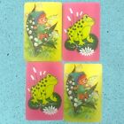 VINTAGE single swap playing cards lot of 4 frog