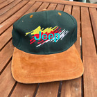 Vintage 1990's Green Jeep Hat Embroidered Logo Hat Green Brown Retro Hat VTG