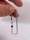5mm wide rope chain bracelet with lobster closure 925 sterling silver