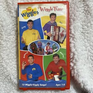 The Wiggles: Wiggle Time VHS 2000 Red Clam Shell Greg Jeff Anthony Murray Rare