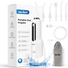 SEJOY Water Flosser Cordless Dental Oral Irrigator 5 Jet Tips 5 Cleaning Modes