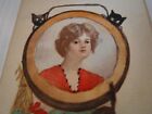 RARE ANTIQUE HAALLOWEEN POSTCARD HAND PAINTED (T P & CO) DIVIDED RARE SEPIA CARD