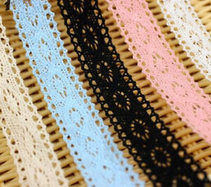 10 Yards Cotton Crochet Lace Trim Clothing Make Decoration Sewing DIY Craft