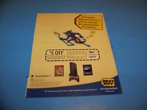 Best Buy Video Game Ad / Coupon  Original Print Ad From Magazine 2002