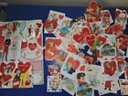Vintage Valentine Day Cards 50's Girls & Boys Lot of 50 + 100 Envelopes