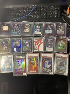 NFL Football HOT Pack 20 Card Lot Rookie Auto Mem Patch Rc Prizm Huge Collection