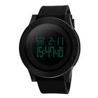 Mens Digital Watch Big Face LED Chronograph Alarm Sport Waterproof Watches