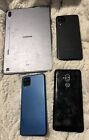 Lot Of 4 Used Samsung,tablet & Android Phones For Parts Only