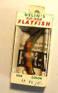 Vintage Helin Tackle Co. Perch Pattern Size F7 Flatfish w/ Original Box