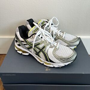 Asics Running Shoes Gel Kayano 17 White Lightning Green - Sz 8 Mens T100N
