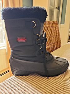 Sorel Womens Snow Boots Sz 8 Fur Trim