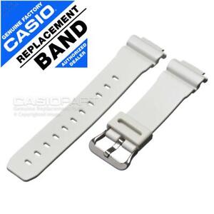Casio Watch Band G-Shock DW-5600CU-7 DW-5600MW-7 GWM-5610MW-7 White Rubber Strap