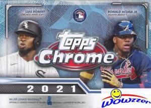 2021 Topps Chrome Baseball EXCLUSIVE Sealed Blaster Box-PINK+SEPIA REFRACTORS