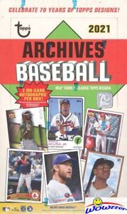 2021 Topps Archives Baseball MASSIVE Factory Sealed 24 Pack HOBBY Box-2 AUTOS