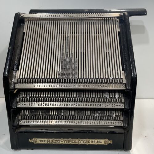 American Multigraph Company Flexo-Typesetter  No. 39. Amazing Shape!