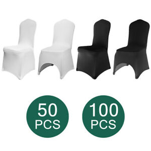 100/50 White/Black Cover Spandex Chair Cover Wedding Banquet Party Folding