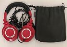 Audio-Technica ATH-M50 Professional Monitor Headphones With Soft Case Red